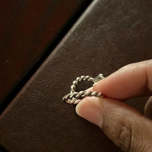 Pandora Mother of Pearl Ring & Band - Picture 5 of 8